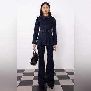 ELSA wide boot leg cotton pants SIZE XS